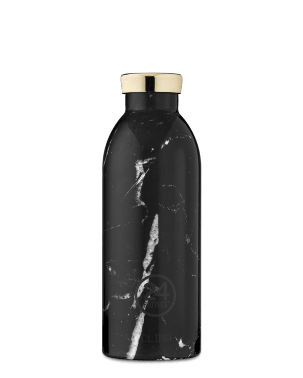 24bottles - Clima flaske, Black marble - 500 ml.