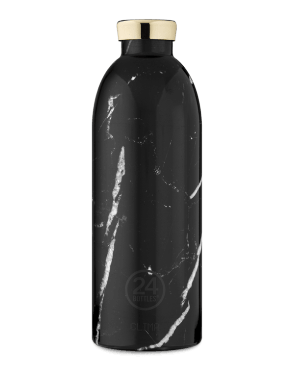 24bottles - Clima flaske, Black marble - 850 ml.