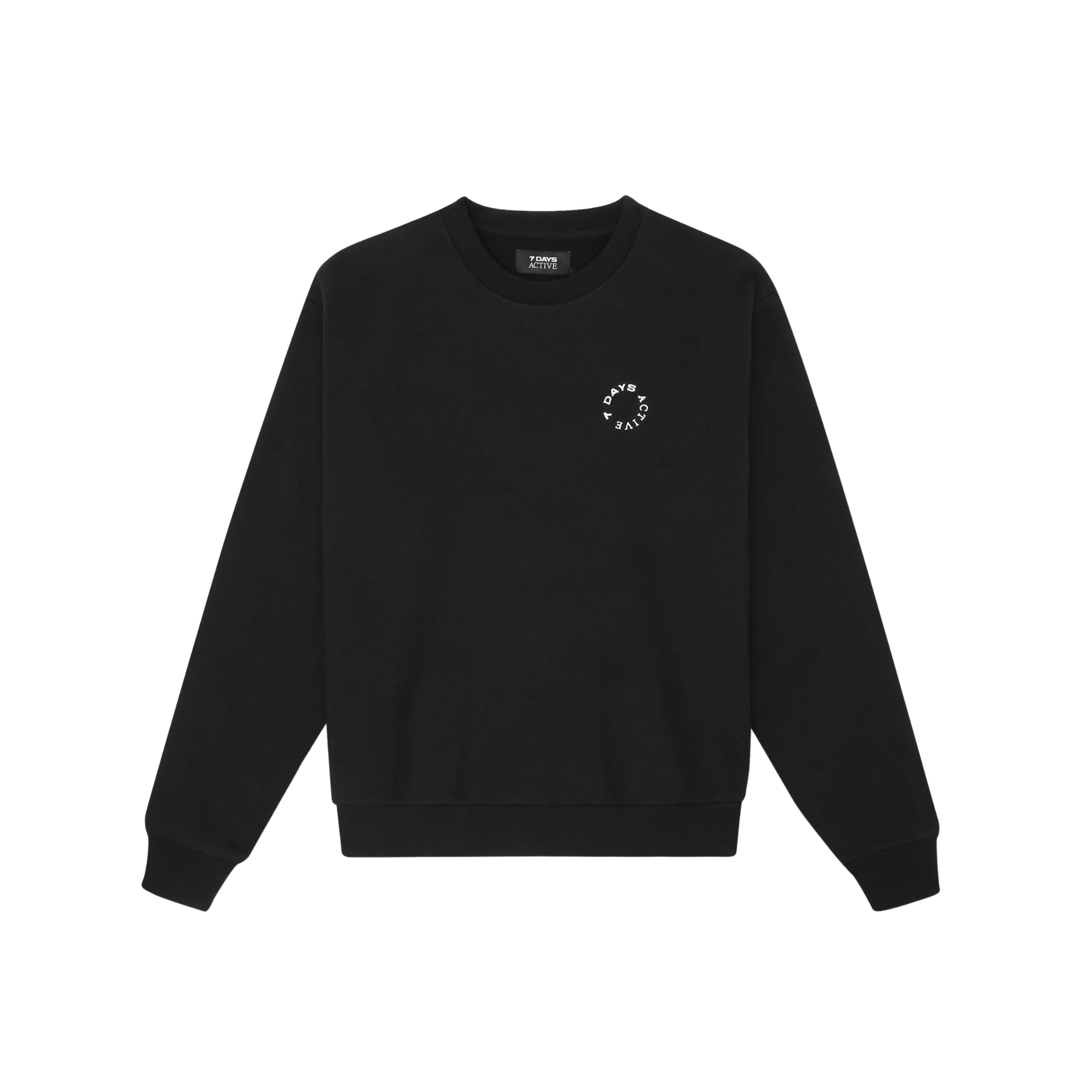 7 Days Active - Organic Crewneck sweatshirt  - sort - Size (xs)