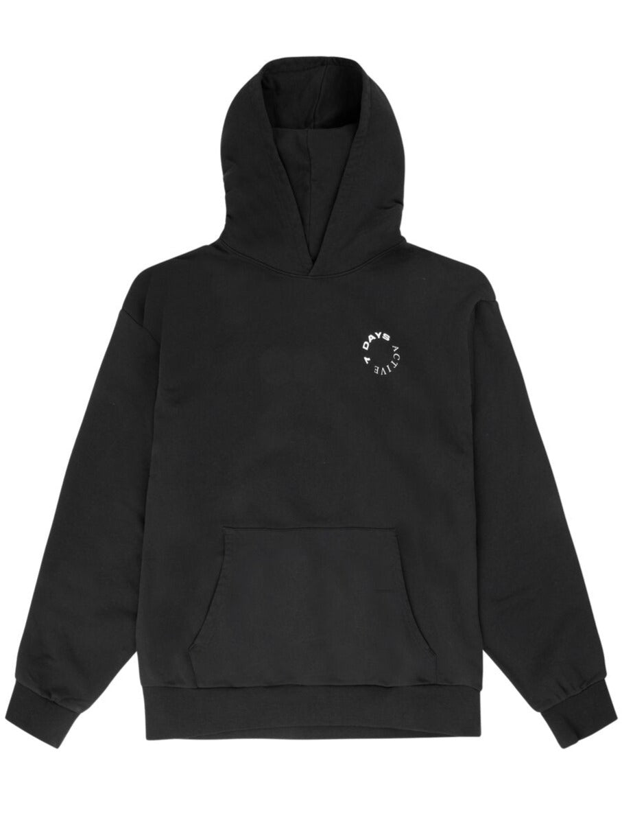 7 Days Active - Organic Hoodie  - sort - Size (m)