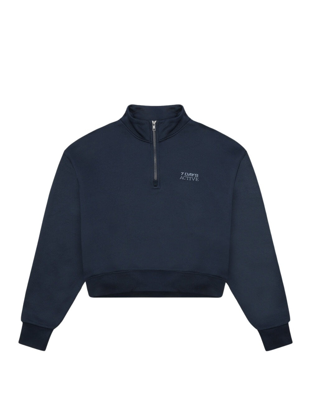 7 Days Active - Zip sweatshirt  - blÃ¥ - Size (m)