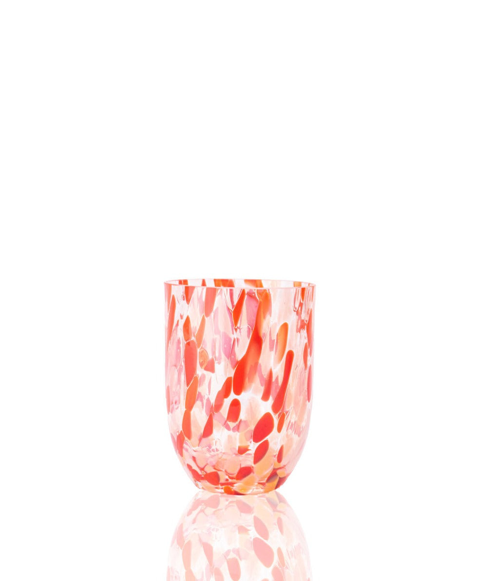 Anna Von Lipa - Big Confetti Tumbler glas - Crimson