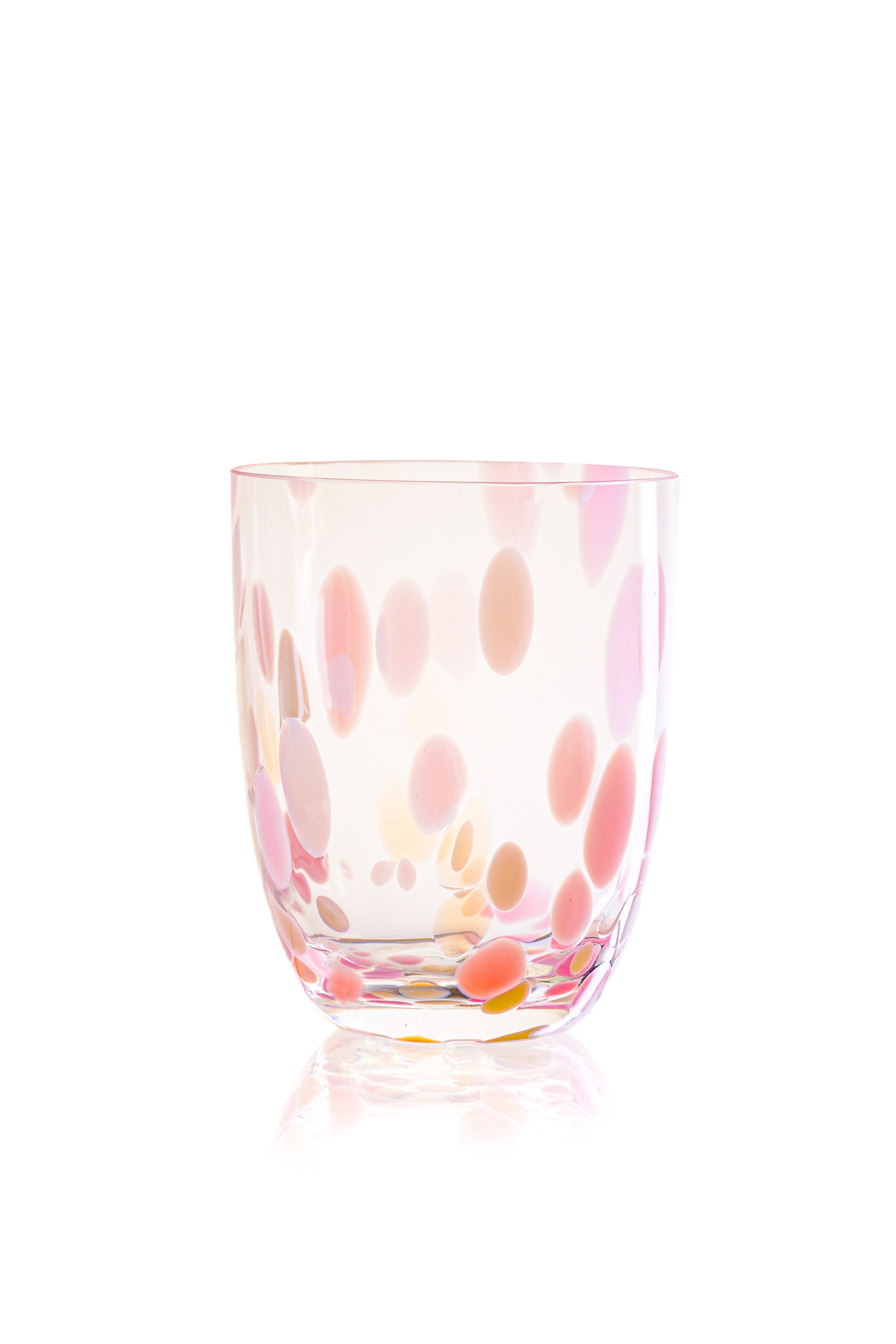 Anna Von Lipa - Big Tonfetti Tumbler glas - rosa/gul