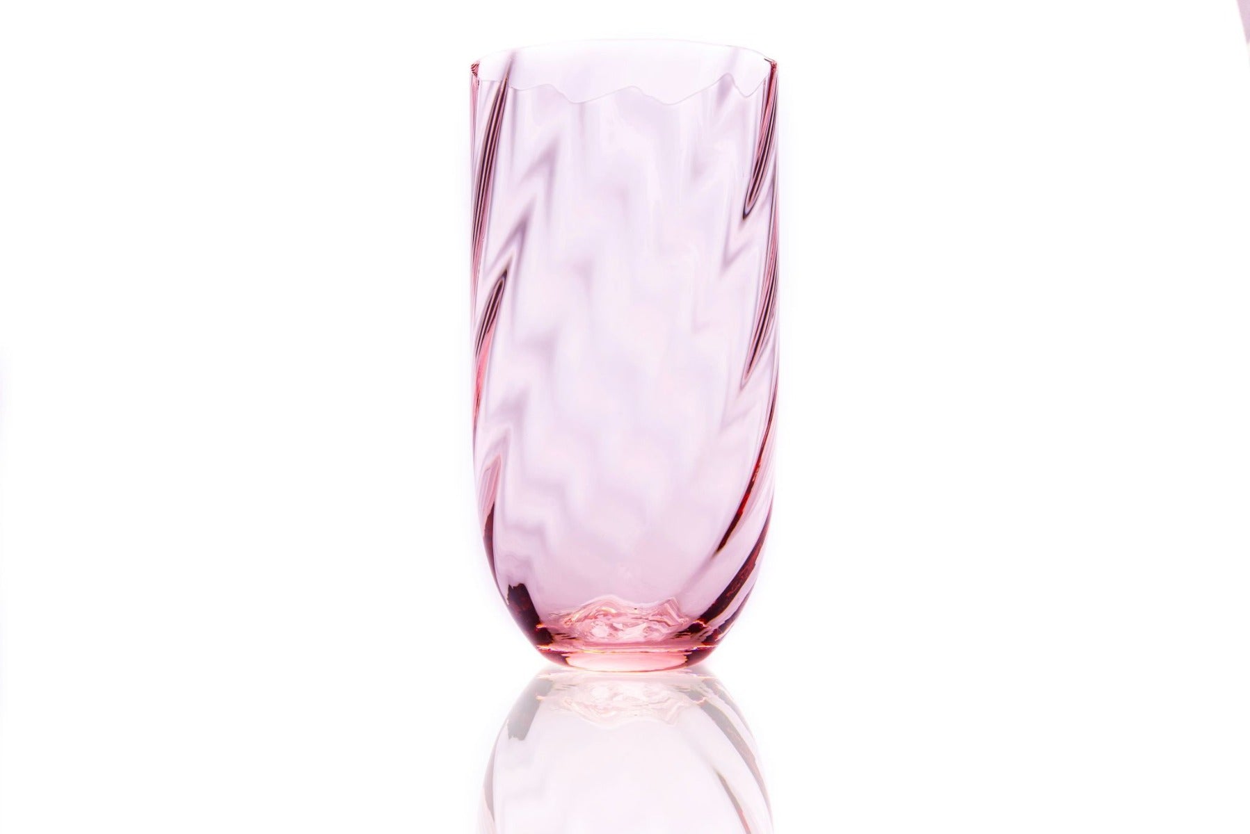 Anna Von Lipa - Swirl drikkeglas, stort - rosa