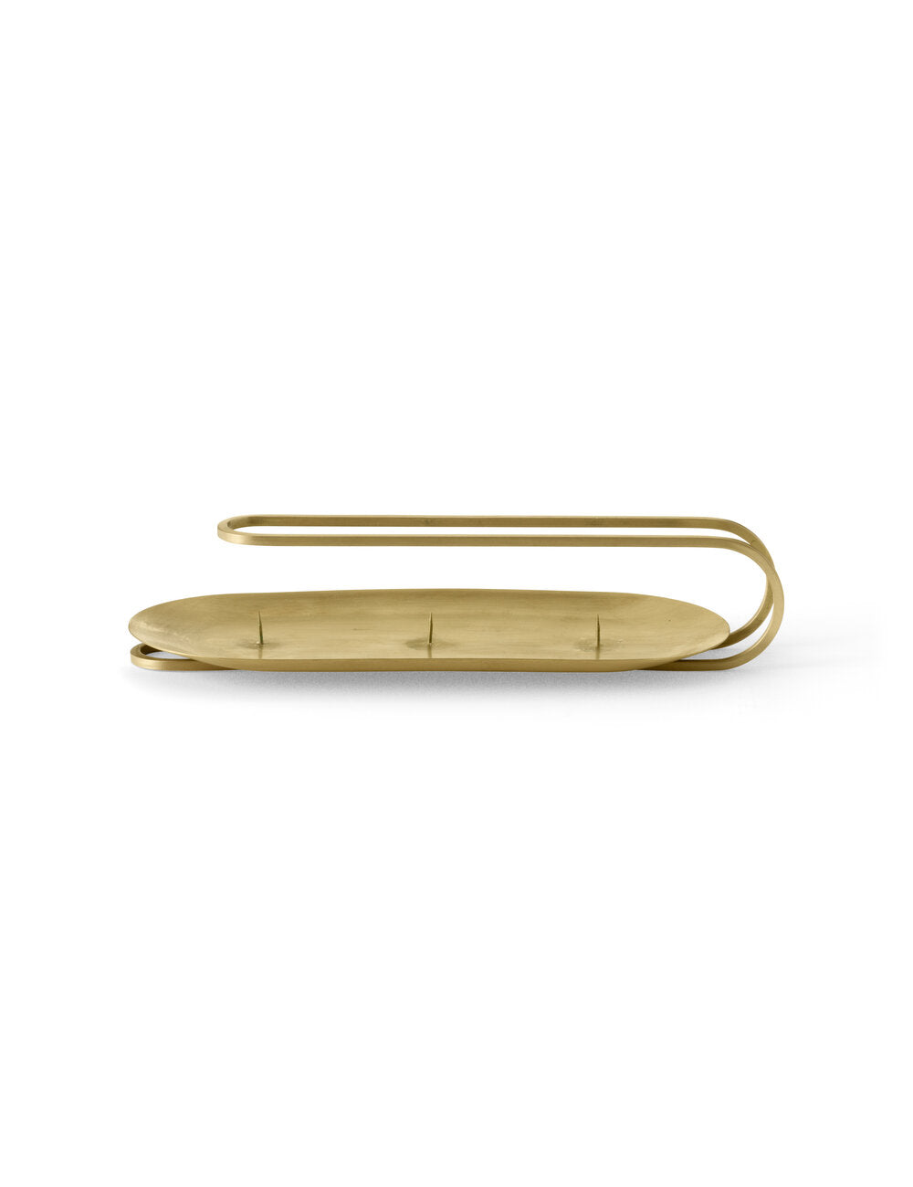 Audo Copenhagen - Clip lysestage 3-arm, Brass - H5 cm.