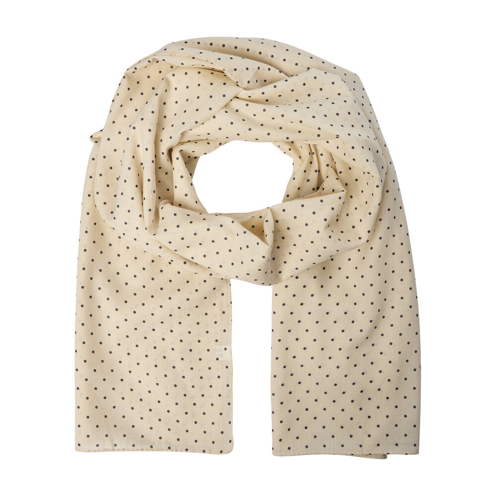 Bahne Accessories - Dot tørklæde - creme