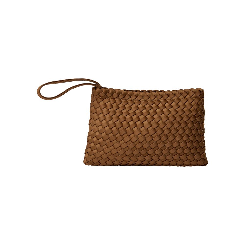 Bahne Accessories - Flettet clutch - brun