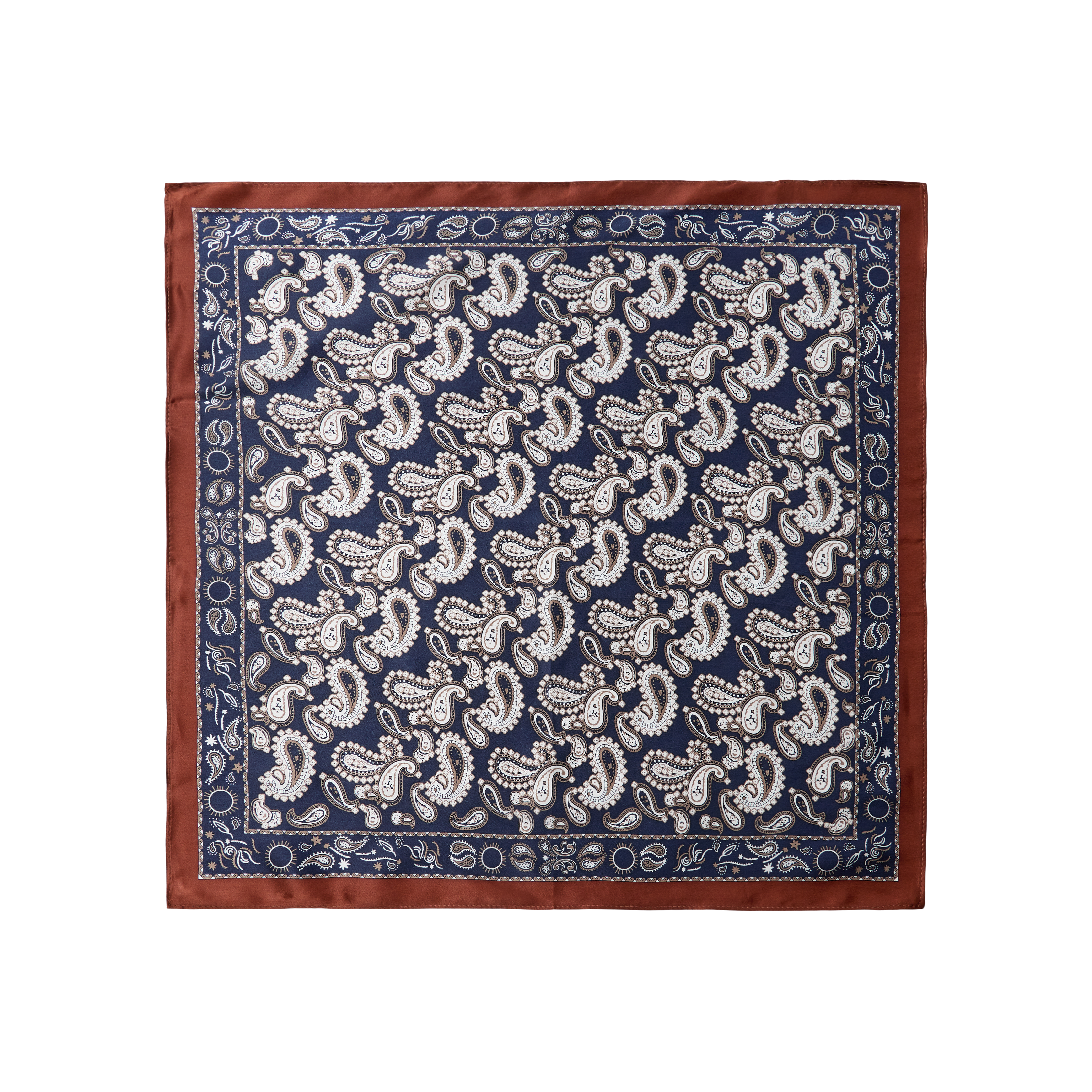 Bahne Accessories - SilketÃ¸rklÃ¦de - Dark blue paisley