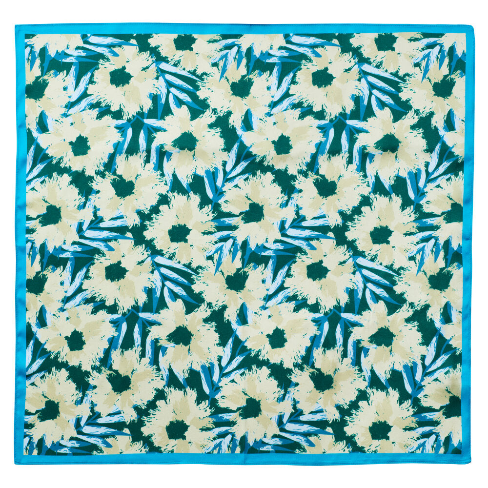 Bahne Accessories - SilketÃ¸rklÃ¦de, Fleurs peintes - 53x53 cm.