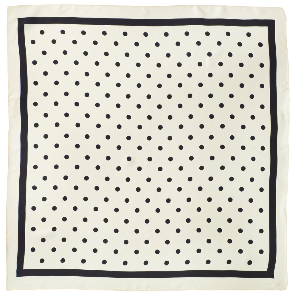 Bahne Accessories - SilketÃ¸rklÃ¦de, Grey Dot - 70x70 cm.