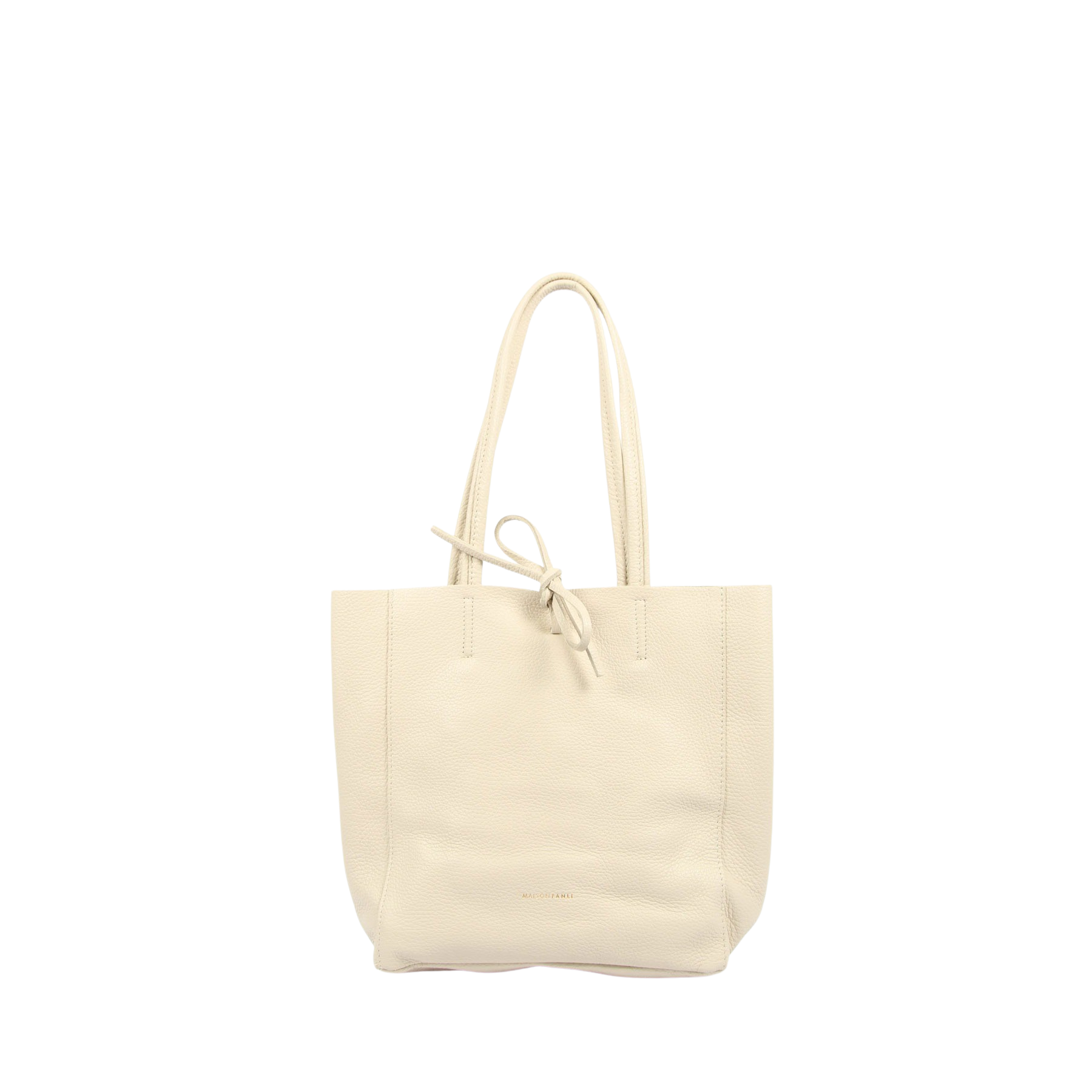 Bahne Accessories - Skind shopper - creme