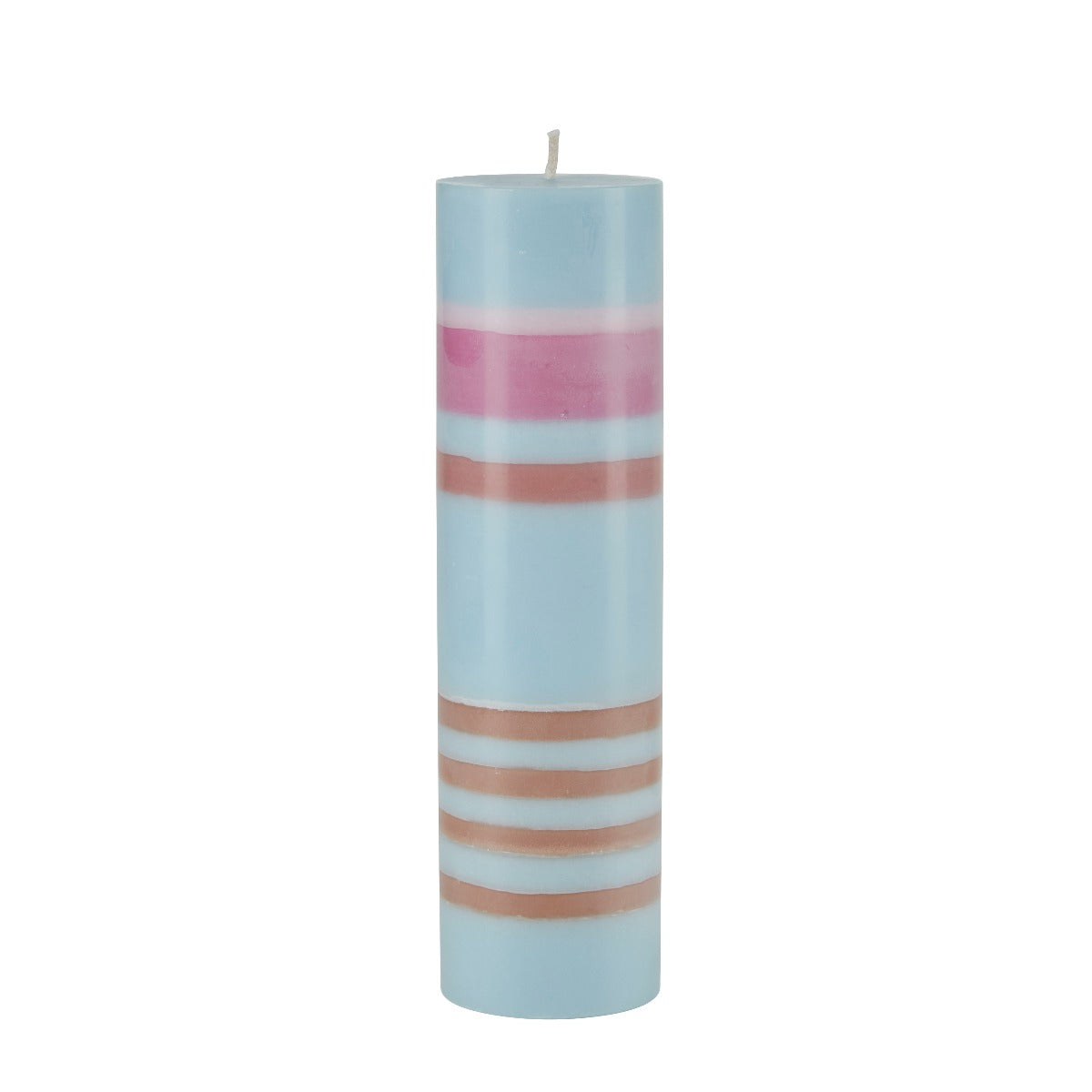 Bahne Interior - Bloklys, Blue/Pink - H:20 cm