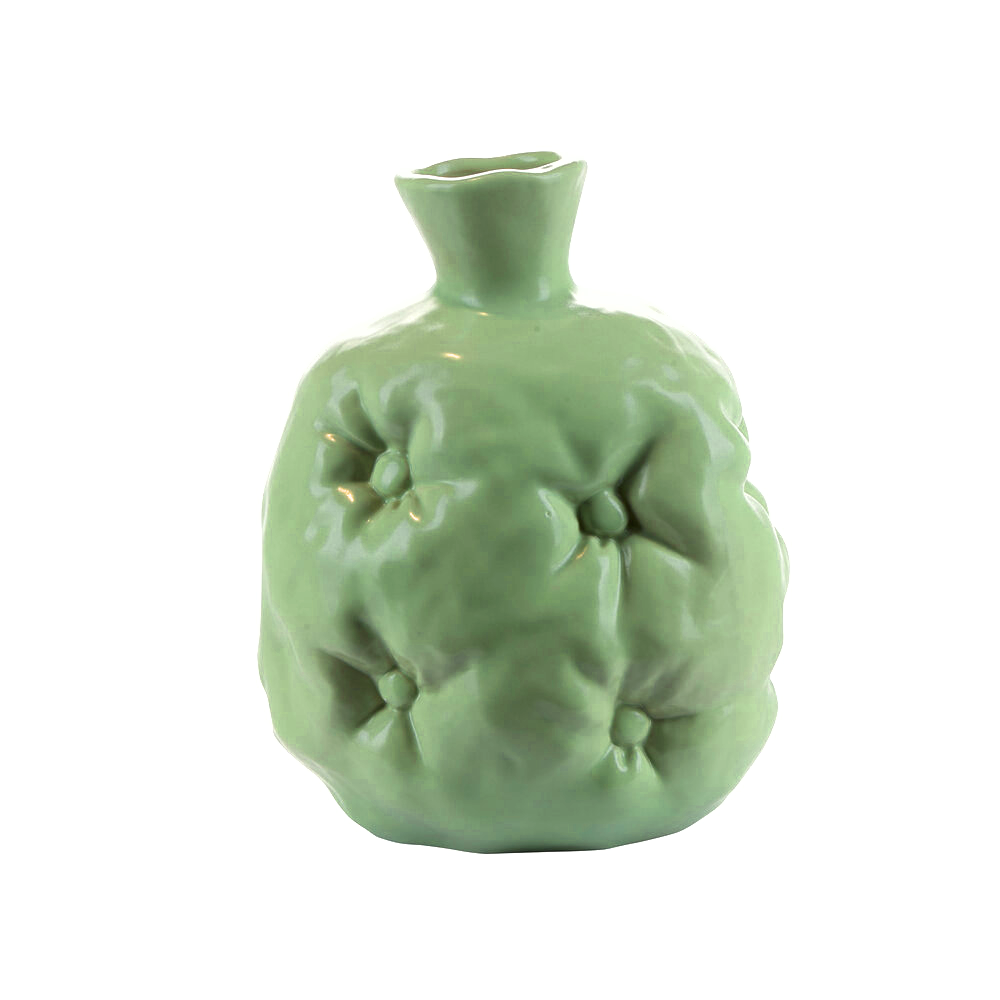 Bahne Interior - Cushion vase, grÃ¸n - H23 cm.