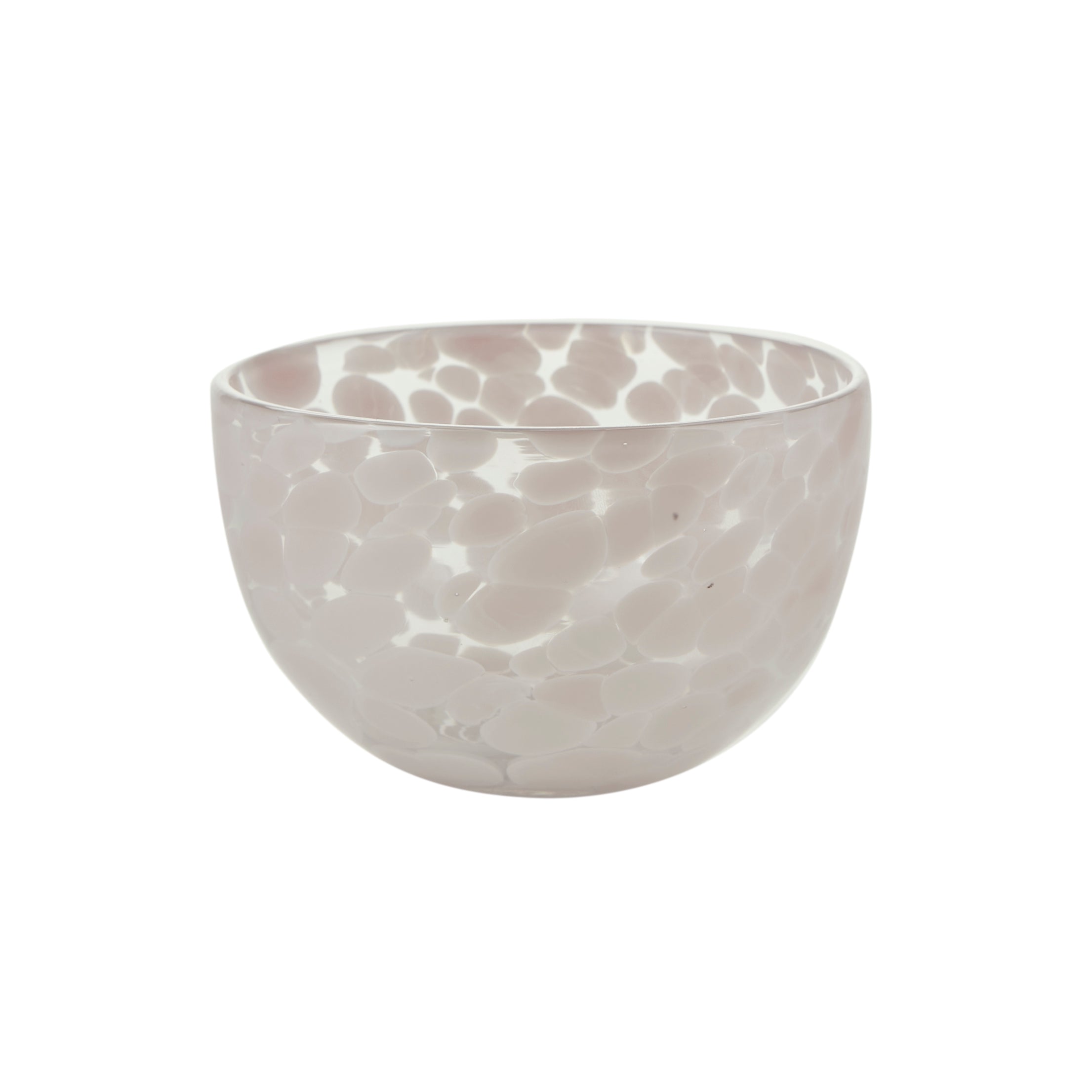 Bahne Interior - Dots skål, Clear/Soft Rose - Ø11,5 cm.