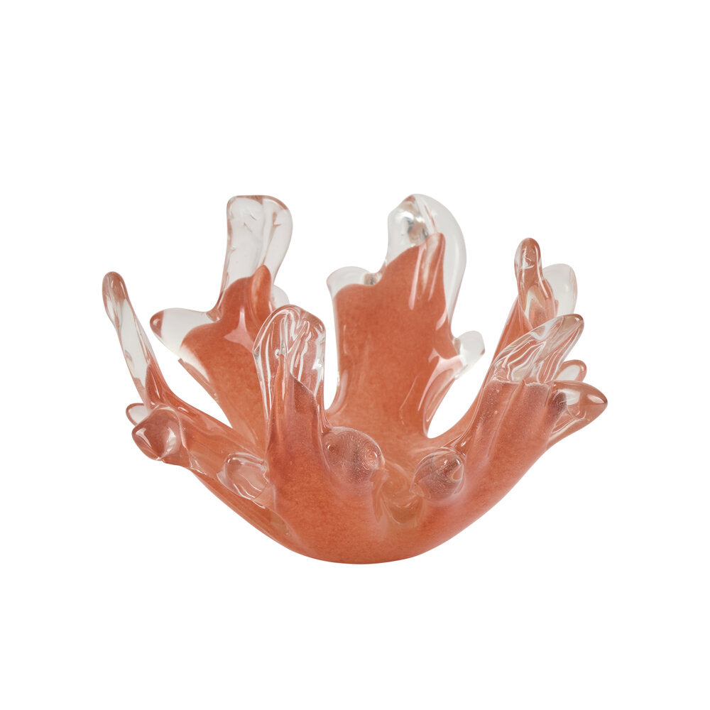 Bahne Interior - Glas koral, lys orange, 17,5x12 cm