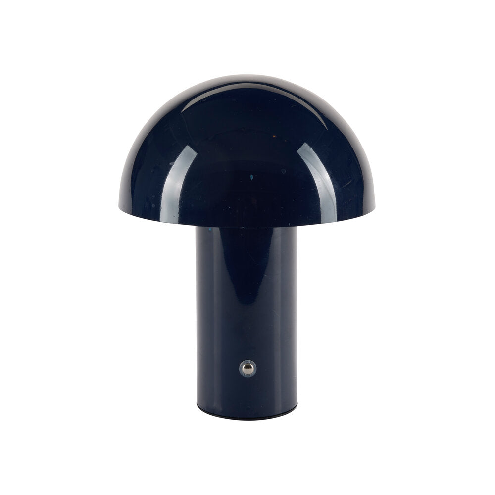 Bahne Interior - Glossy Mushroom LED bordlampe, blÃ¥ - H21,5 cm.