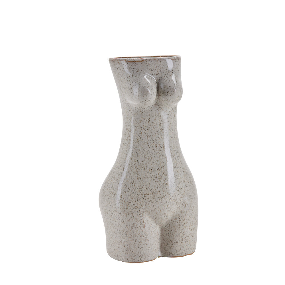 Bahne Interior - Keramik vase, hvid - H:24 cm.