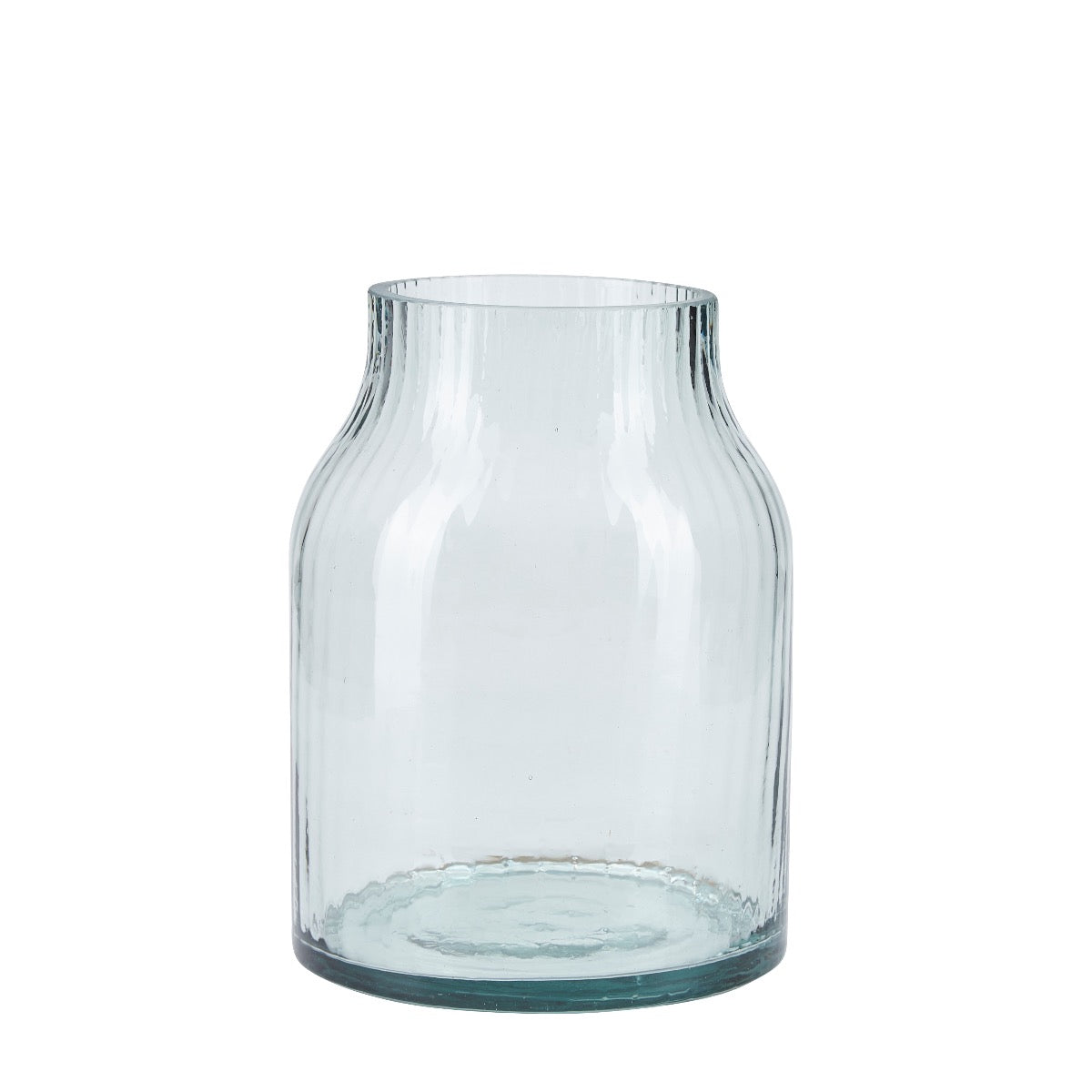 Bahne Interior - Kurvet glas vase, grÃ¸n - H: 20 cm.