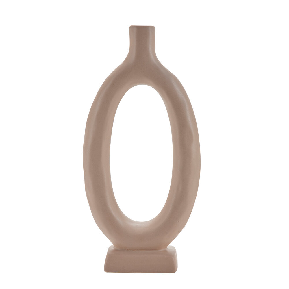 Bahne Interior - Lysestage oval formet - beige