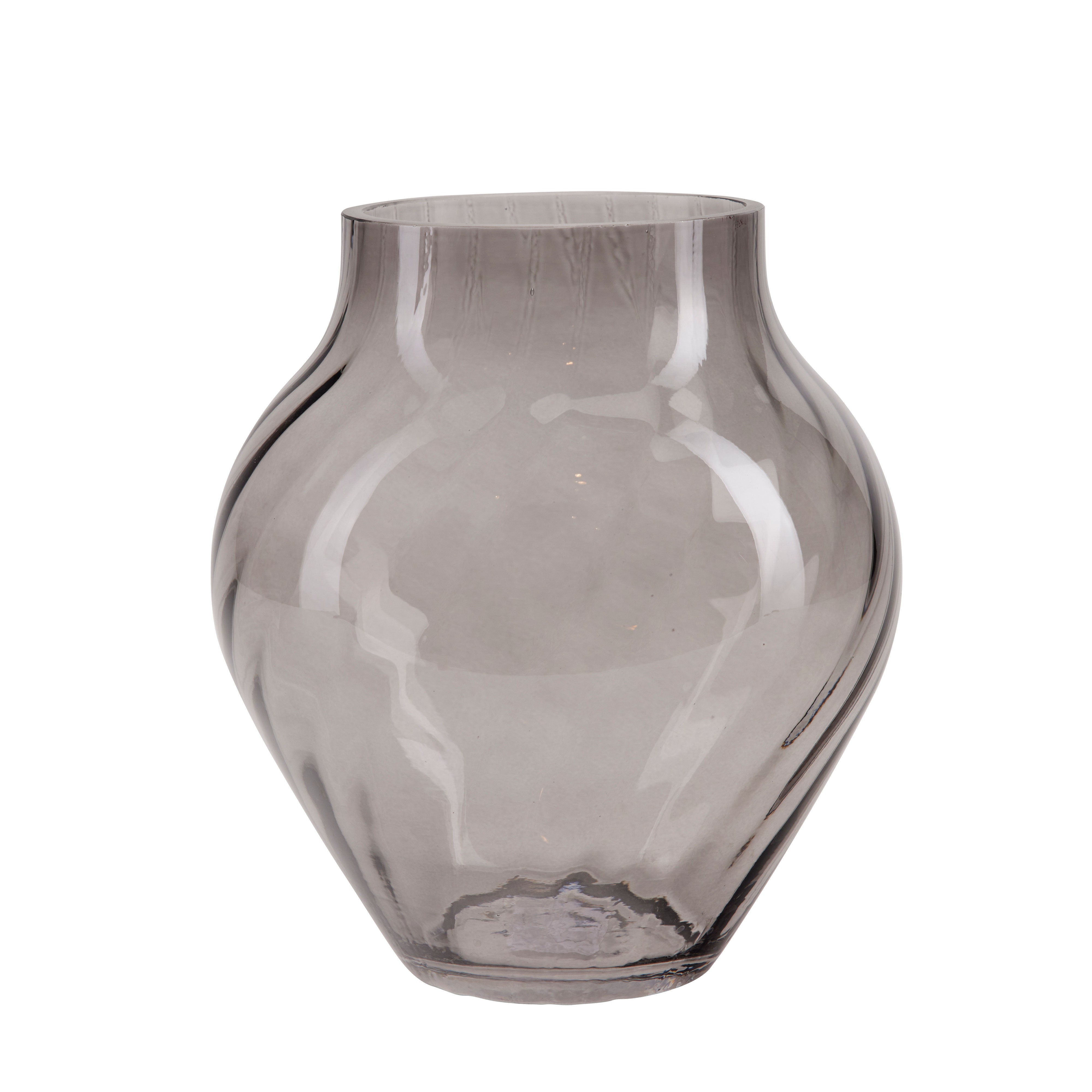 Bahne Interior - Round shape glasvase - Smoke