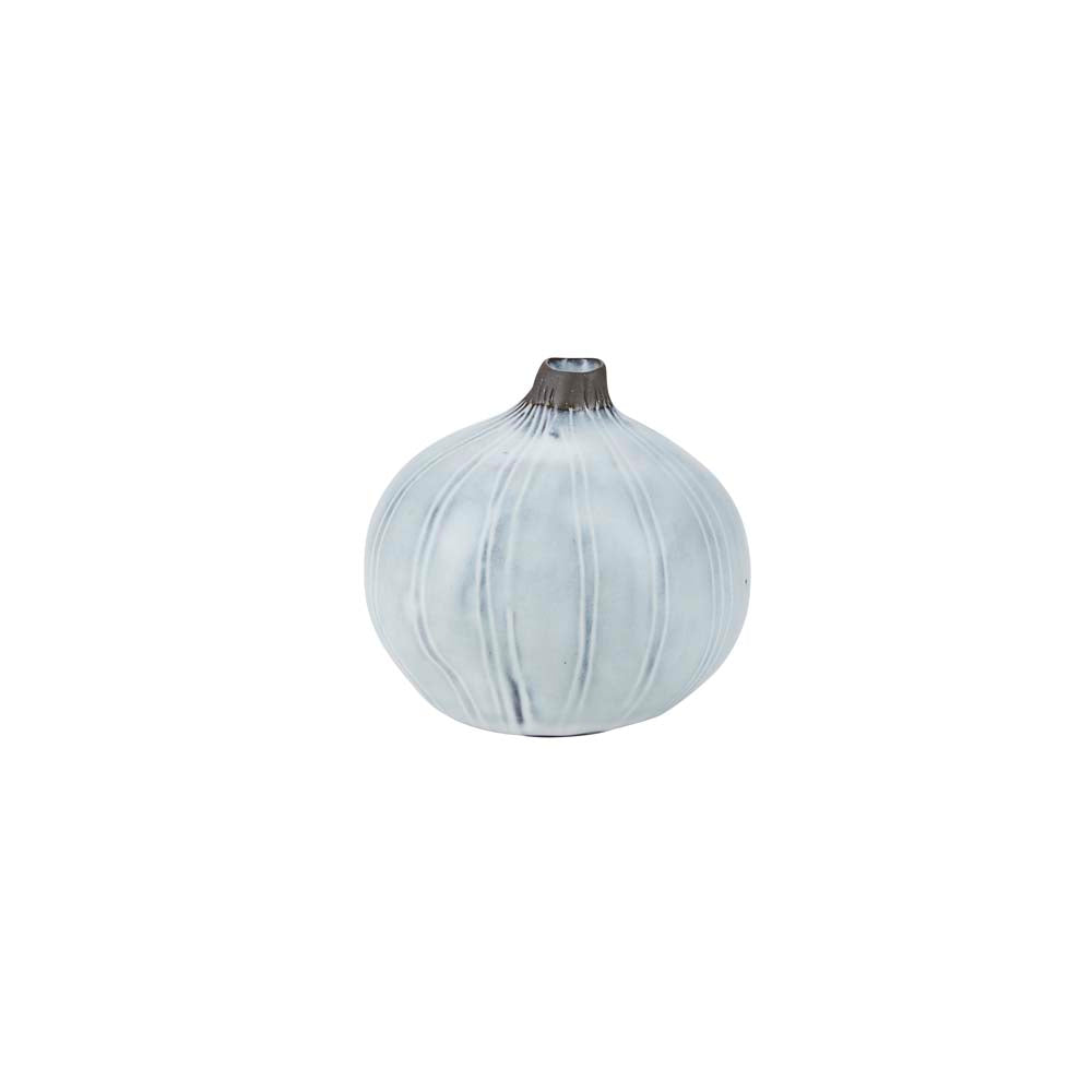 Bahne Interior - Rund vase, hvid - H: 10 cm.