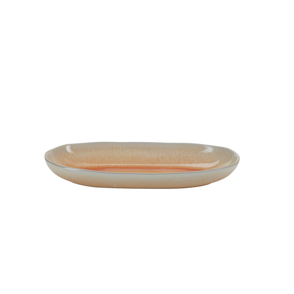 Bahne Interior - Spring oval tallerken - orange