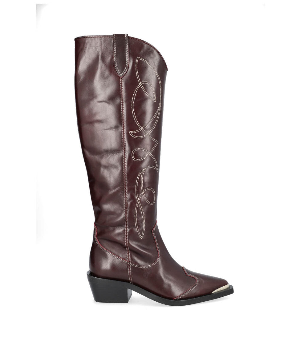 Billi Bi - A5282 lange cowboystÃ¸vler  - brun - Size (37)