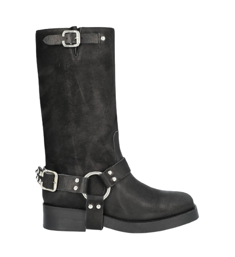 Billi Bi - A5385 Biker StÃ¸vle  - sort - Size (37)