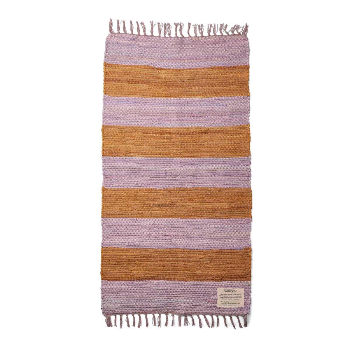 Bongusta - Chindi Big måtte, Lilac/Golden - 60x120 cm.