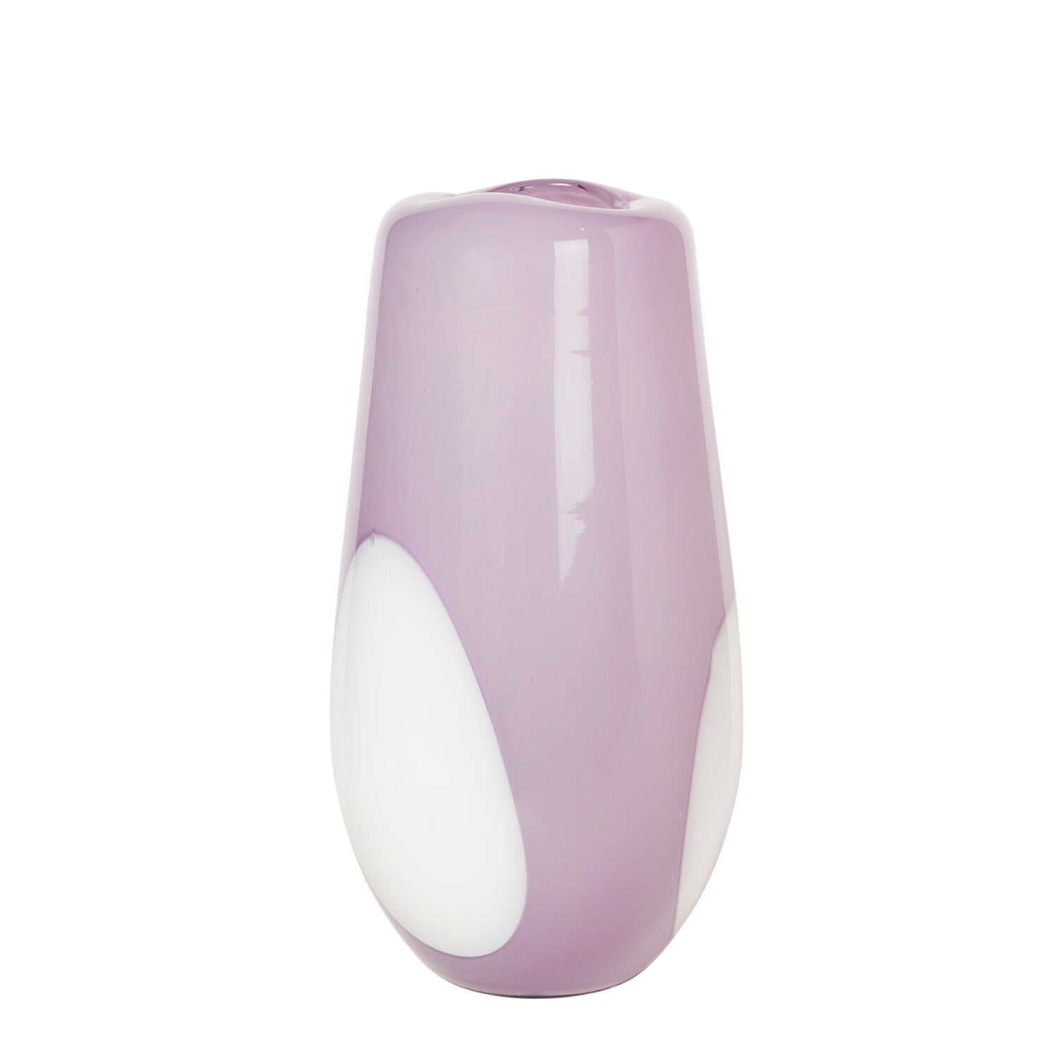 Broste Copenhagen - Ada Dot vase - Glas Orchid Light Purple