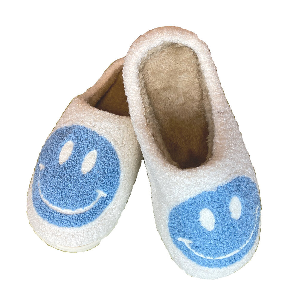 By StÃ¦r - Smiley Slippers  - blÃ¥ - Size (39/40)