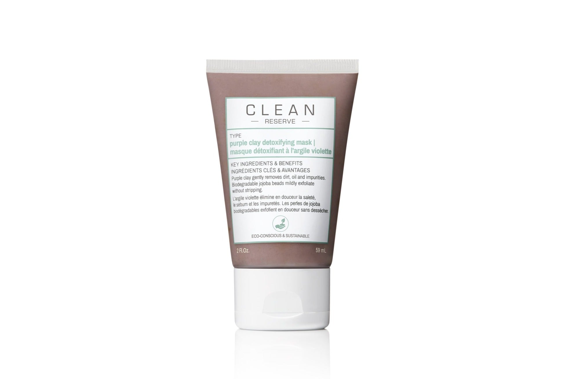 Clean - Purple Clay Detoxifying ansigtsmaske - 59 ml.