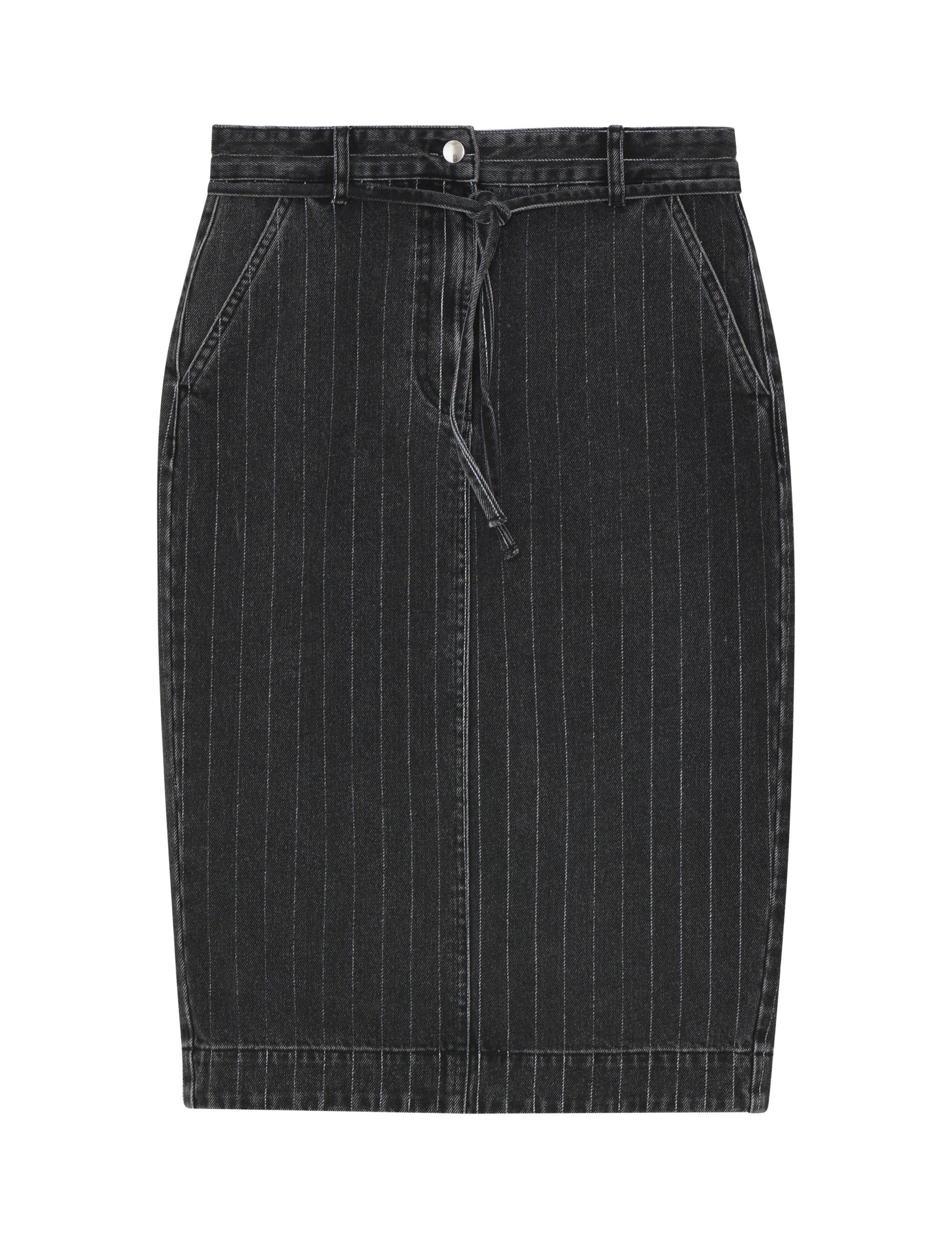 Day Birger Et Mikkelsen - Betsy Denim Stripe nederdel  - sort - Size (40)