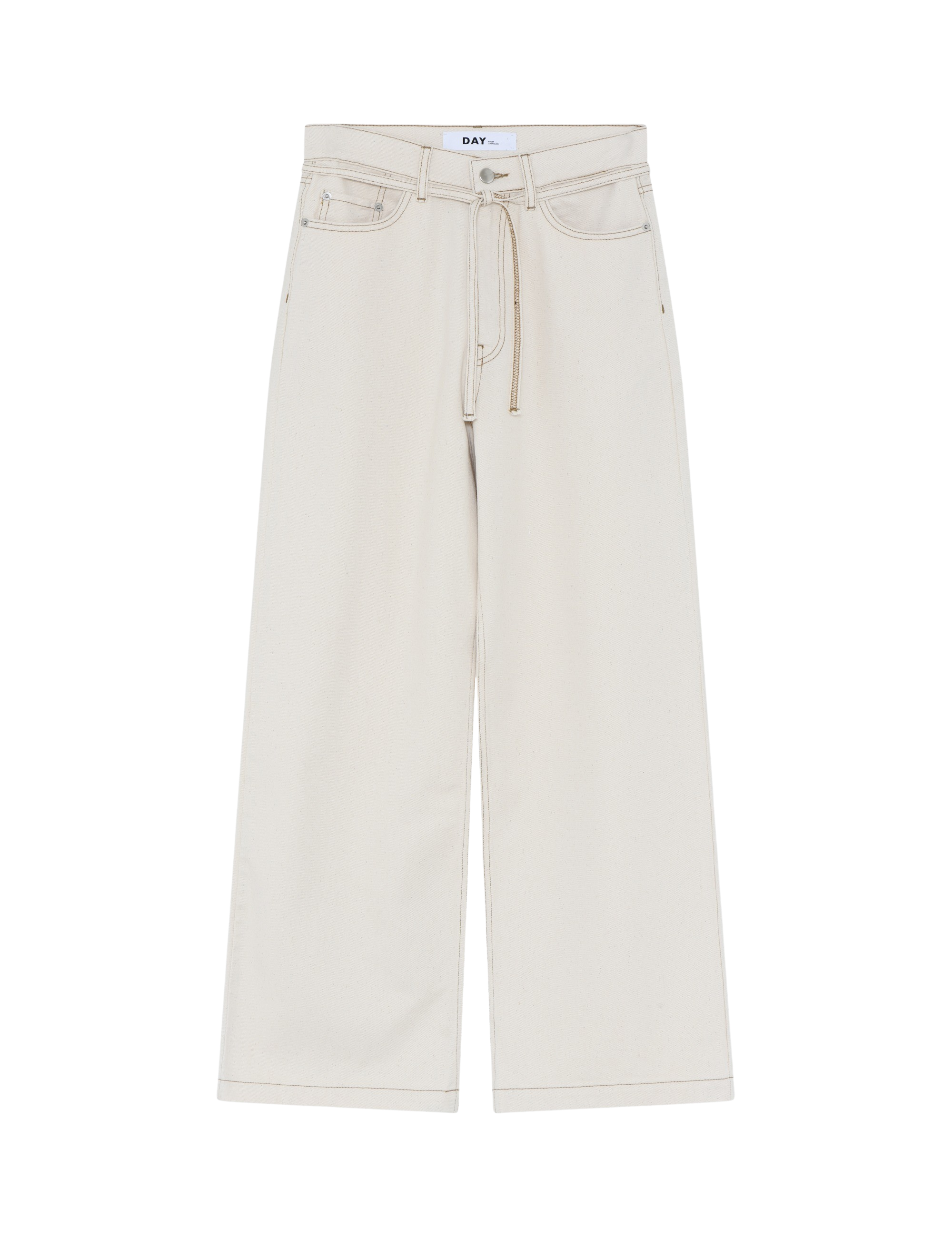 Day Birger Et Mikkelsen - Elijah Nature Denim wide leg jeans  - creme - Size (40)