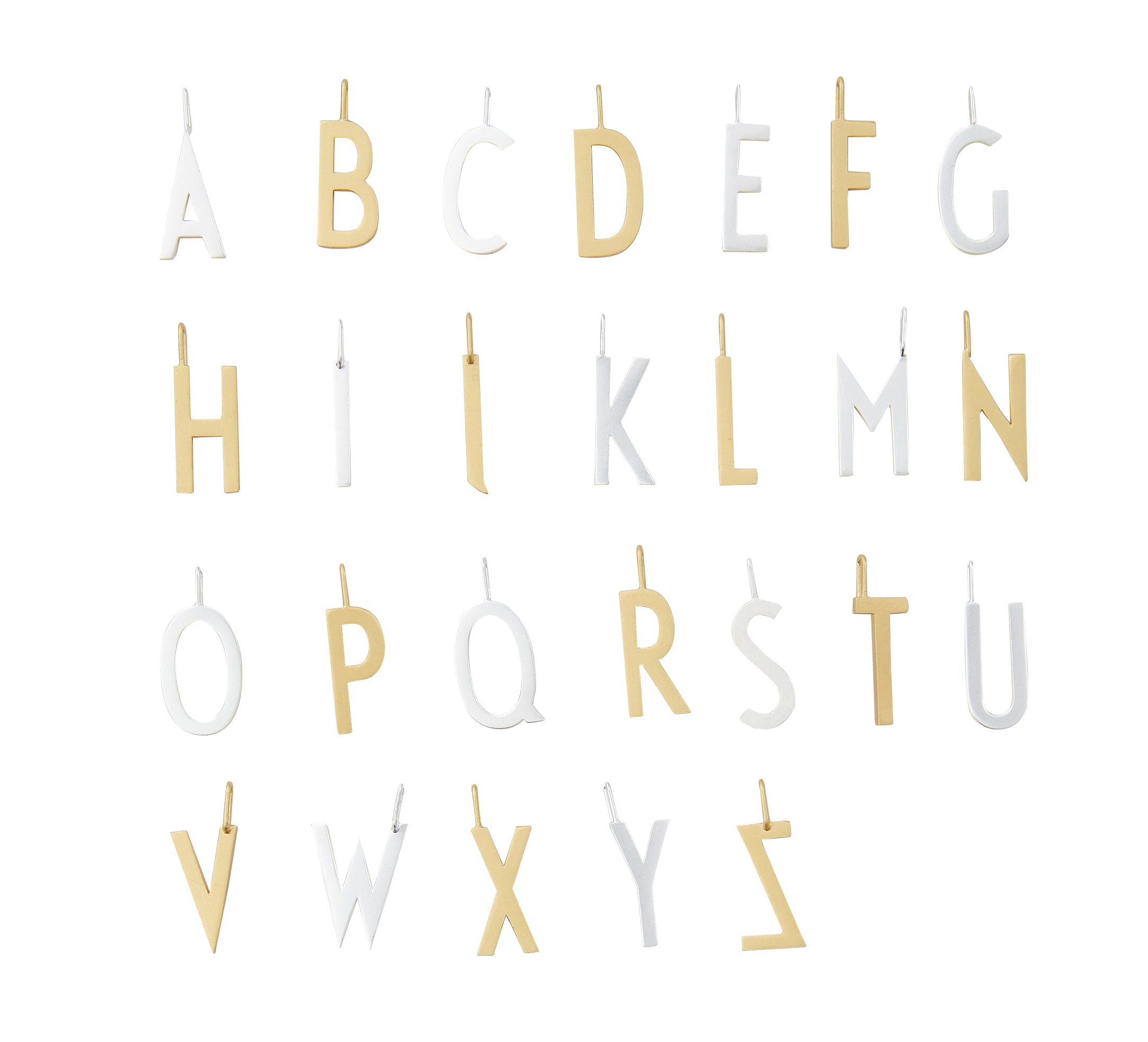 Design Letters - Bogstavsvedhæng, 925 sterlingsølv - 16 mm.