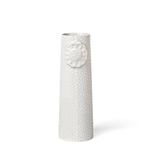 Dottir - Pipanella Dotted vase, hvid - 15x5 cm.