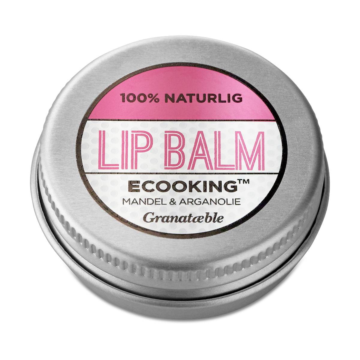 Ecooking - Lip balm granatæble - 15 ml.