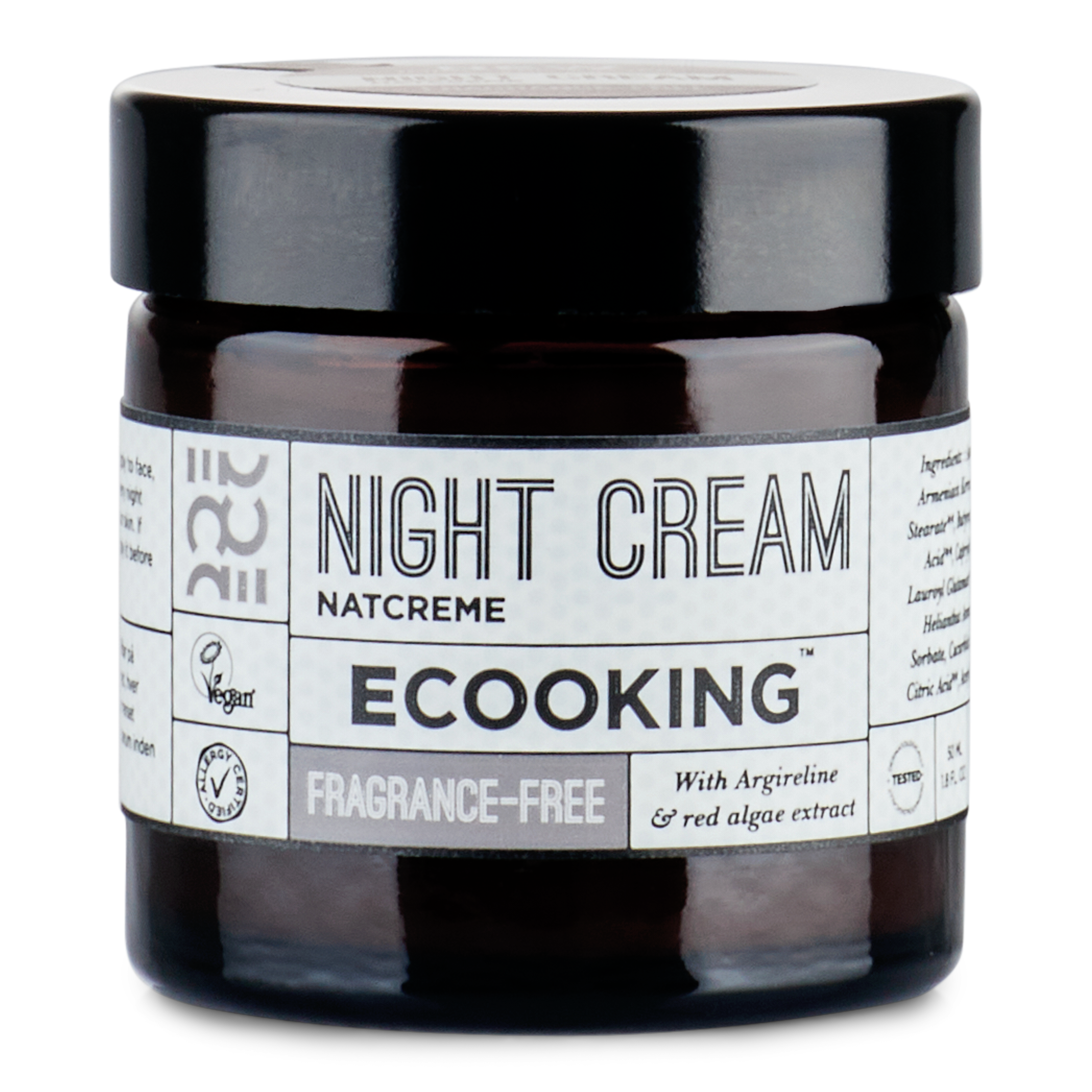 Ecooking - Parfumefri natcreme - 50 ml.