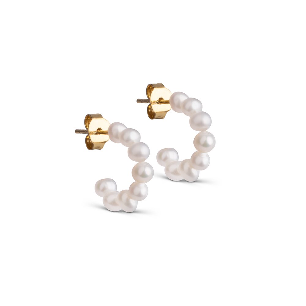 Enamel Copenhagen - Pearlie Mini hoops - Pearl