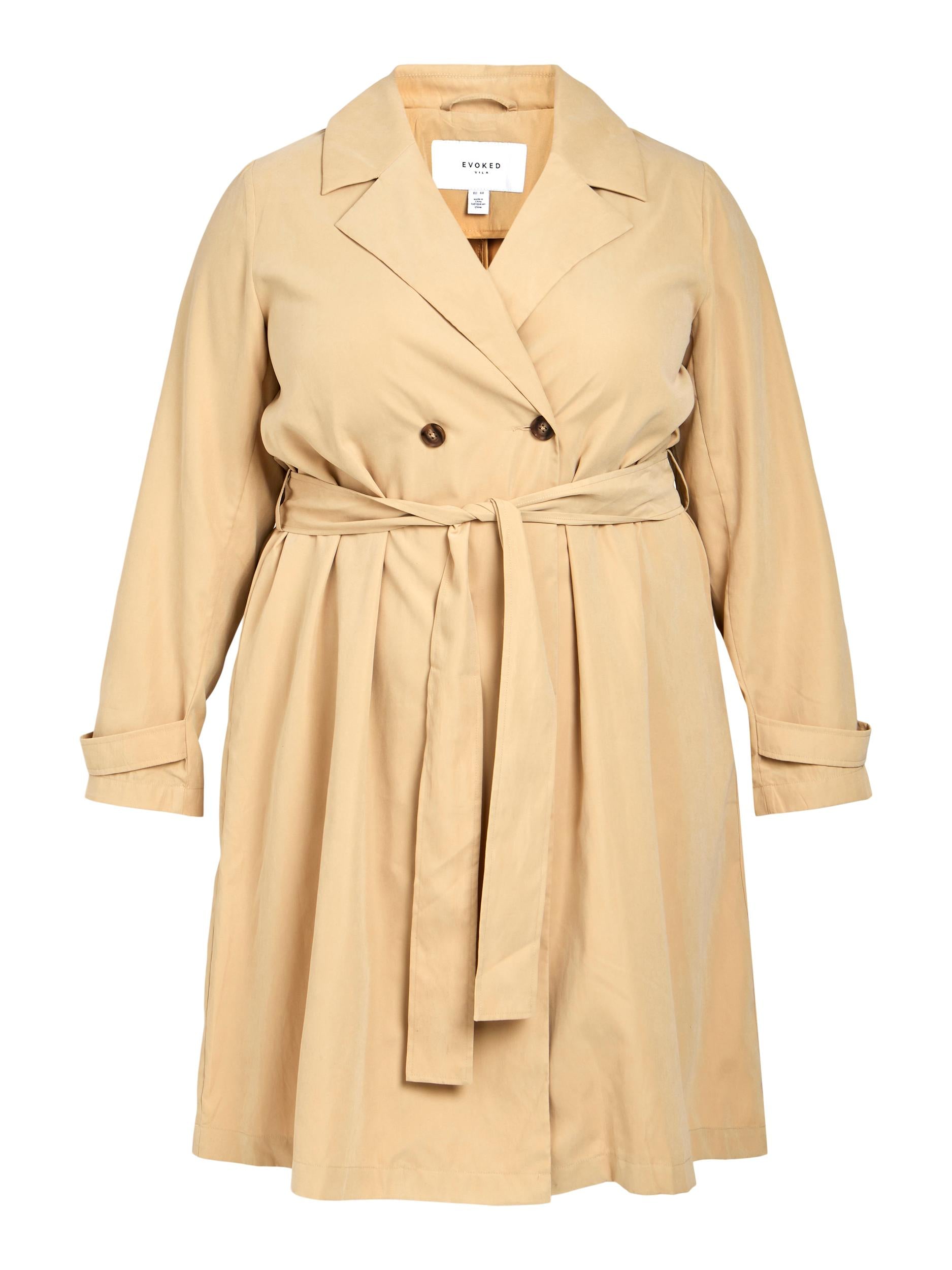 Evoked Vila - Vijulian L/S trenchcoat  - beige - Size (44)