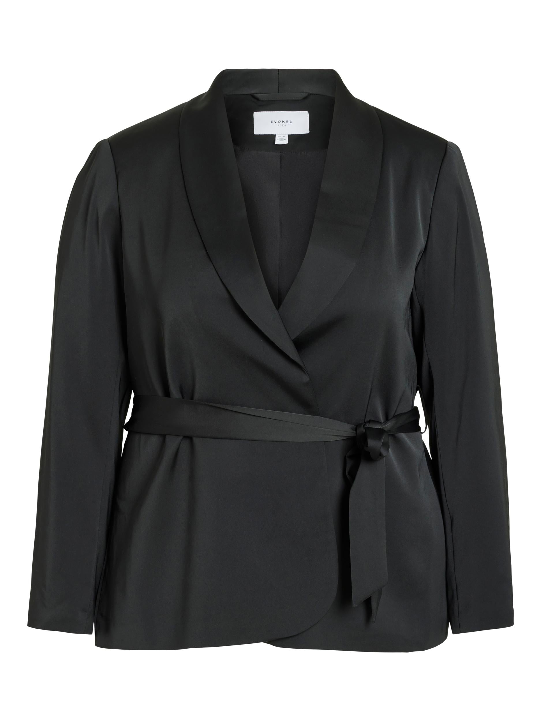 Evoked Vila - Vikay blazer med bÃ¦lte  - sort - Size (44)