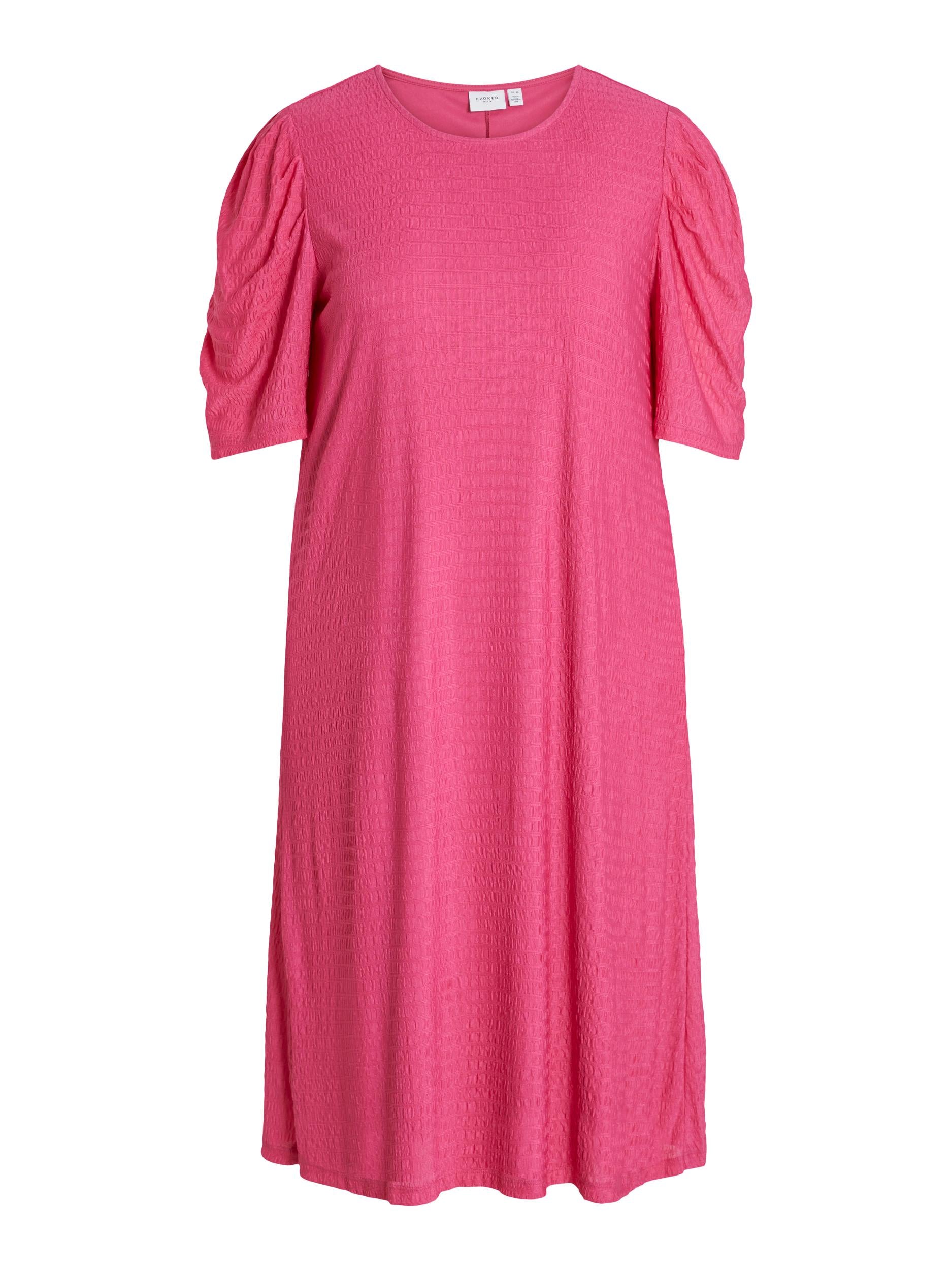 Evoked Vila - Vinatalia S/S midi kjole  - rosa - Size (50)