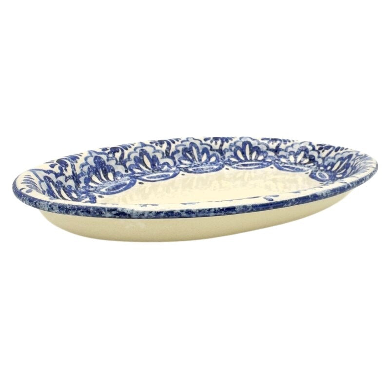 Familianna - Andalusia Oval fad, Andalusia Blue - L30 cm