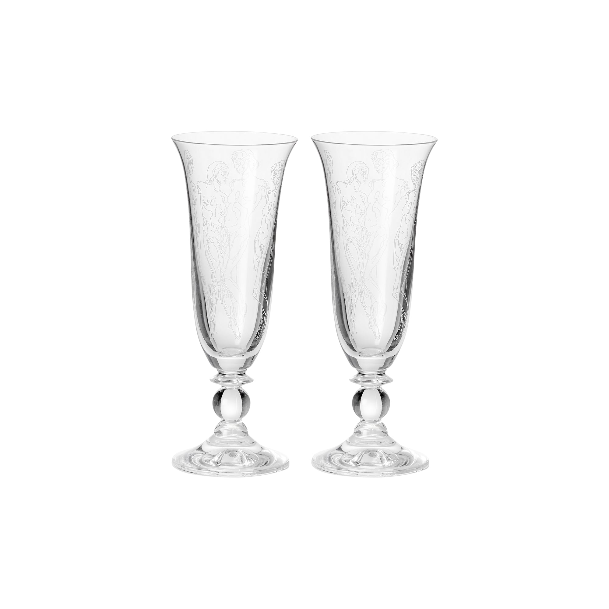 Frederik Bagger - People Flute champagneglas - 2 stk.