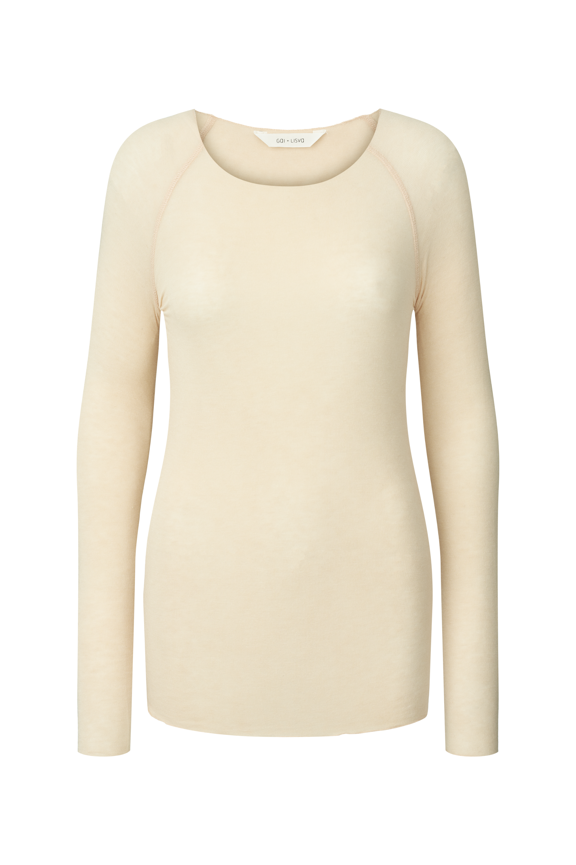 Gai+lisva - Amalie wool langÃ¦rmet t - creme - Size (xl)