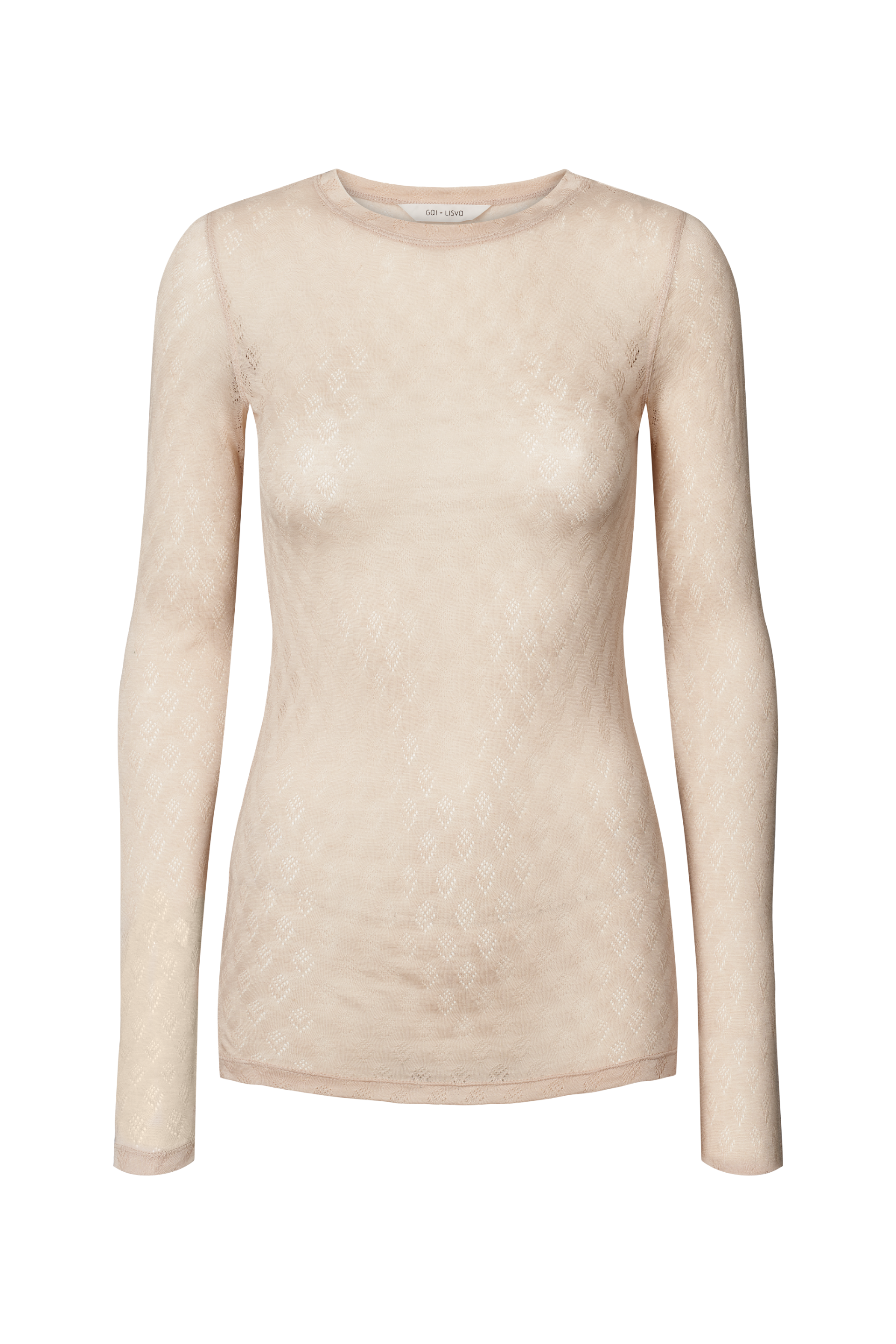 Gai+lisva - Fermi Silk langÃ¦rmet t - beige - Size (l)