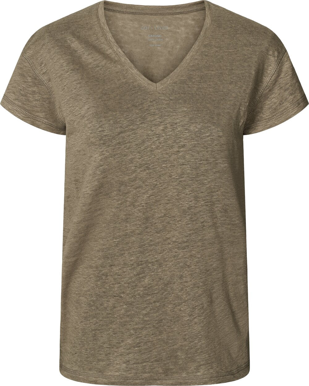 Gai+lisva - Simone S/S Linen t - beige - Size (s)