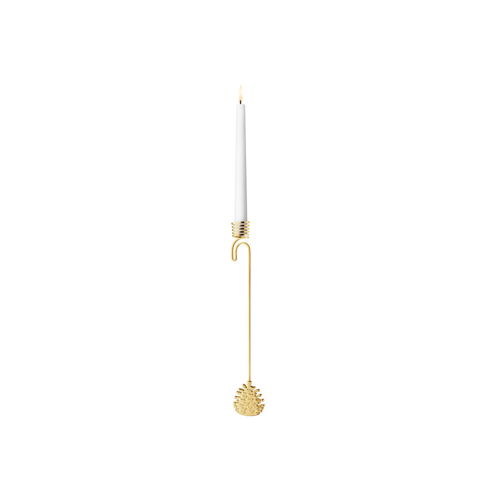 Georg Jensen - CC 2023 Grankogle lyseholder - forgyldt