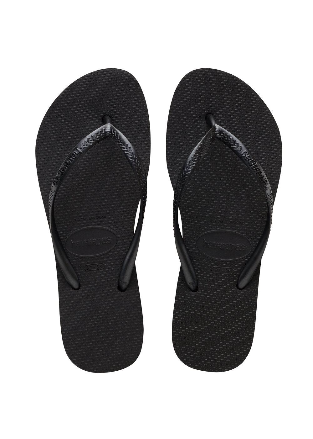 Havaianas - Slim Flat Form klipklapper  - sort - Size (35/36)