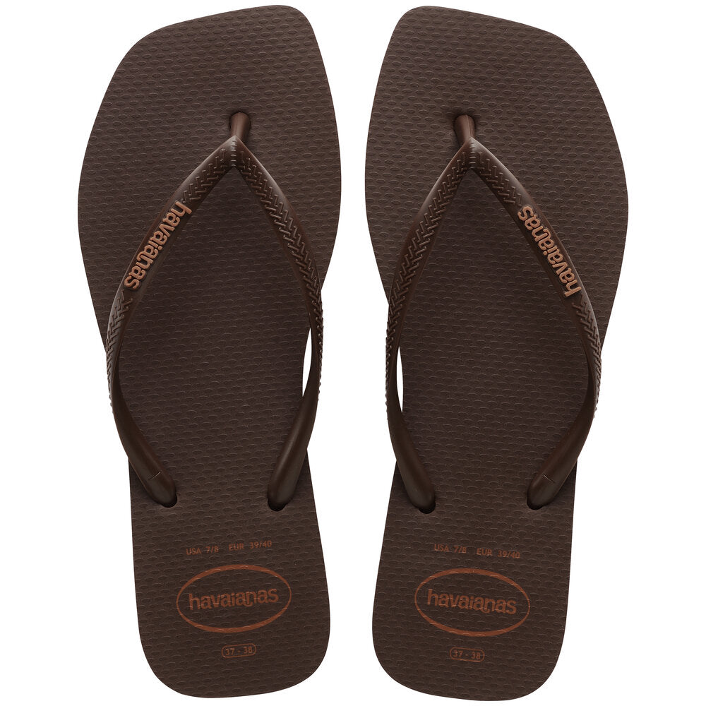 Havaianas - Square logo klipklapper  -  - Size (39/40)